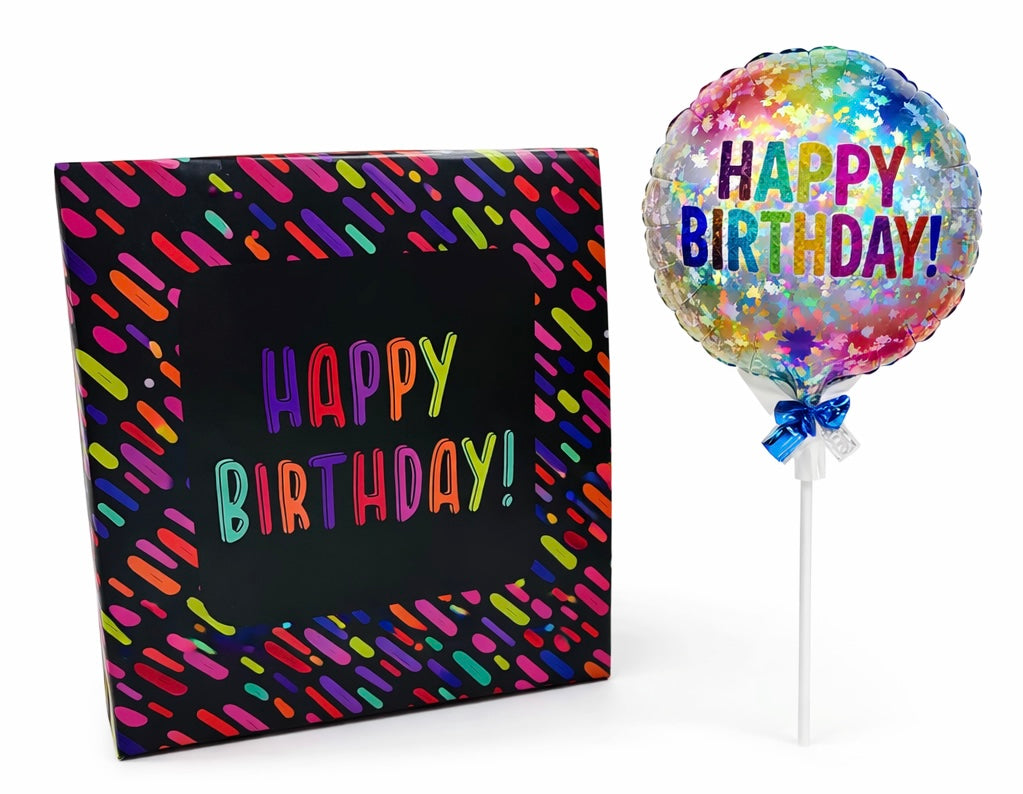 Happy Birthday Box & Balloon
